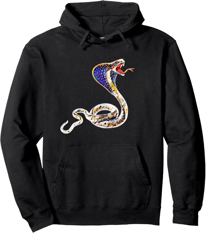 Cobra Schlange Motiv Schlangen Terrarium giftiges Reptil Pullover Hoodie