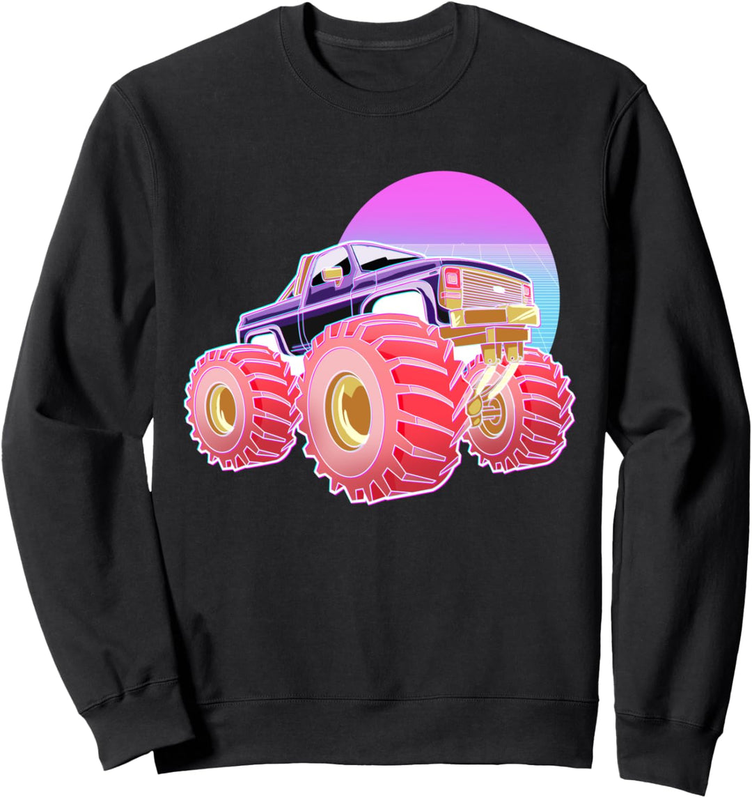 Monster Truck Japanische Otaku Aesthetic Vaporwave Art Sweatshirt