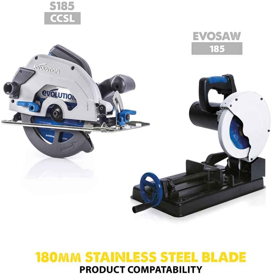 Evolution S230TCT-60CS - 230 mm Sägeblatt zum Schneiden von Edelstahl - Metall-Sägeblatt mit 60 Zähn