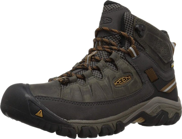 KEEN Targhee III Herren-Wanderstiefel, mittelhoch, wasserdicht 40 EU Black Olive Golden Brown, 40 EU
