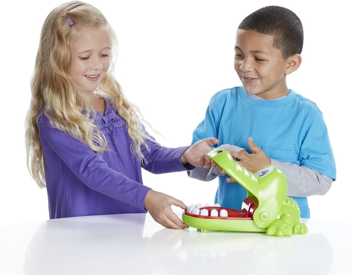 Hasbro Spiele - Kroko Doc, Geschicklichkeitsspiel, Kinderspiel ab 4 Jahren Französische Version Gesc