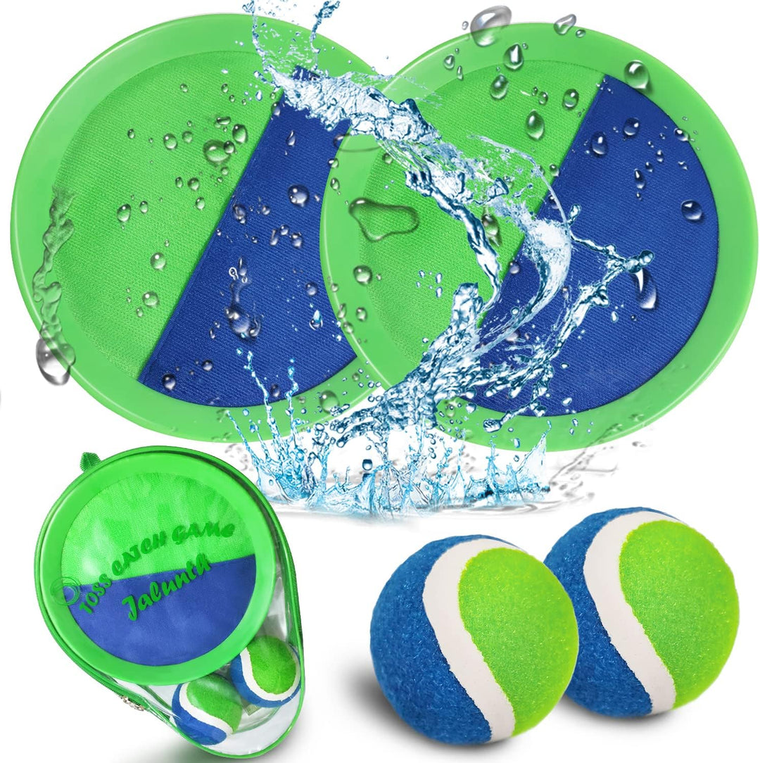 Jalunth Klettballspiel Klettball Strandspielzeug Strandspiele Wurfspiel Kinder Erwachsene Garten Out