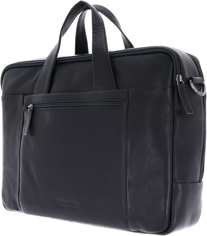 Leonhard Heyden Hamburg - Aktentasche 15" 40 cm Schwarz, Schwarz