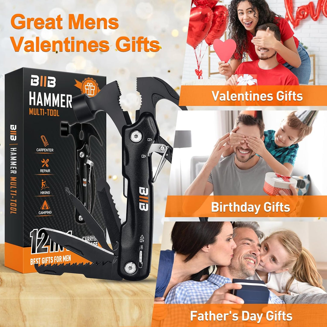 BIIB Geschenke für Männer, 12 in 1 Multitool Kleine Geschenke Adventskalender Männer Füllung, Weihna