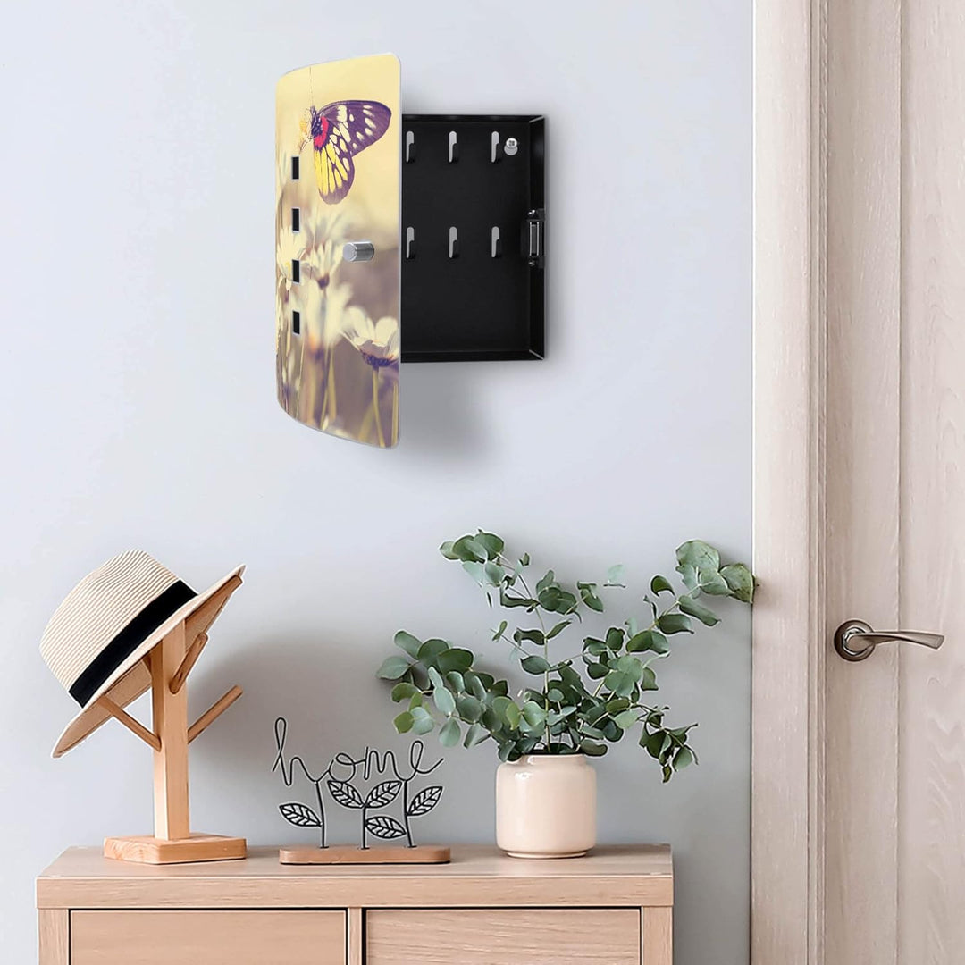 banjado Design Schlüsselkasten aus Edelstahl für 10 Schlüssel/Schlüsselschrank zur Schlüssel Aufbewa