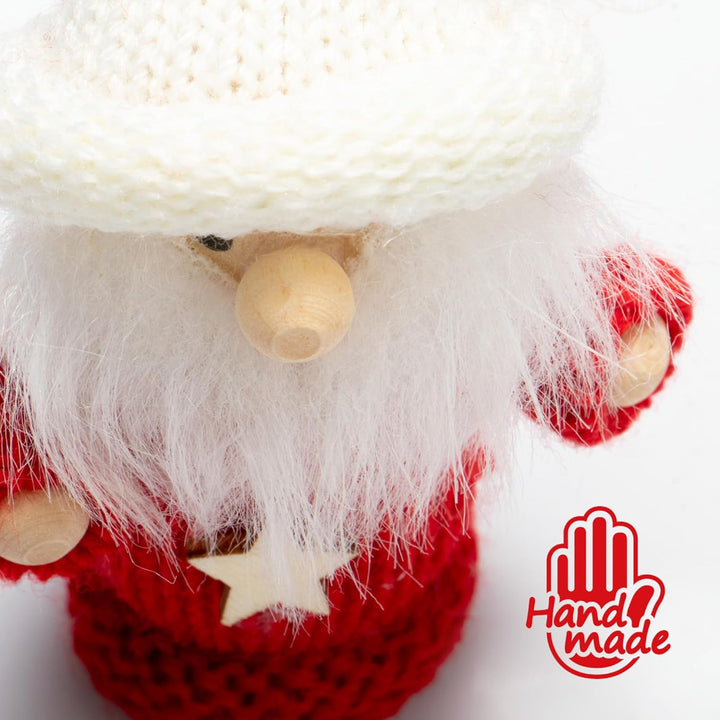 com-four® 12x Premium Weihnachtsmann-Anhänger, schwedisch-skandinavische Deko-Trolle, Engel und Wich