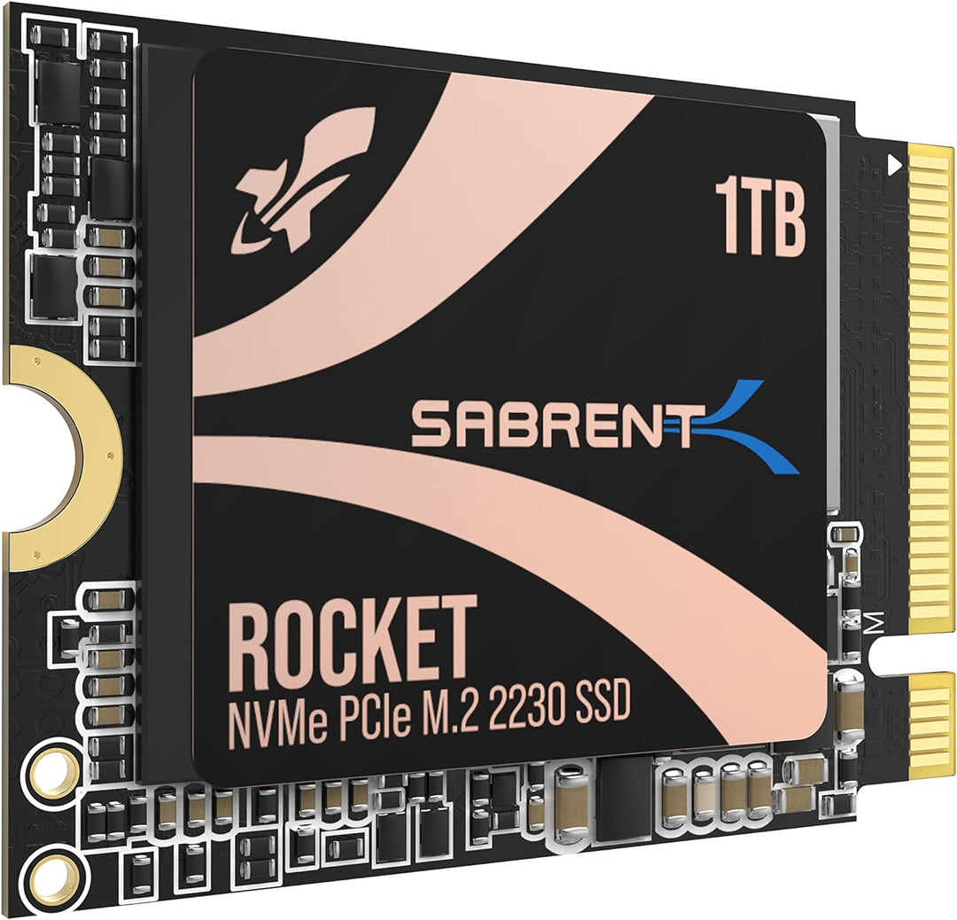 Sabrent 2230 M.2 NVMe Gen 4 1TB, Interne SSD 4750 MB/s Lesen, PCIe 4.0 X4, Internes Solid State Driv