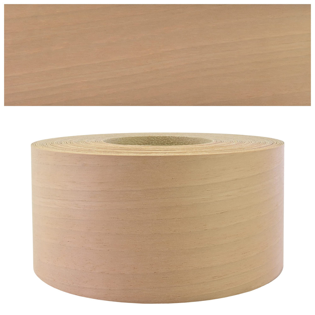 Mprofi MT® Kantenumleimer Nussbaum | 60 mm x 5 m | Echtholz Furnier Kantenband | Bügelkantenumleimer