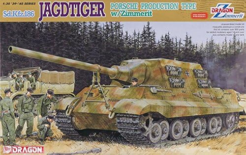 Dragon 500776493 - WWII Deutsches Sonderkraftfahrzeug 186 Jagdtiger Porsche 1:35