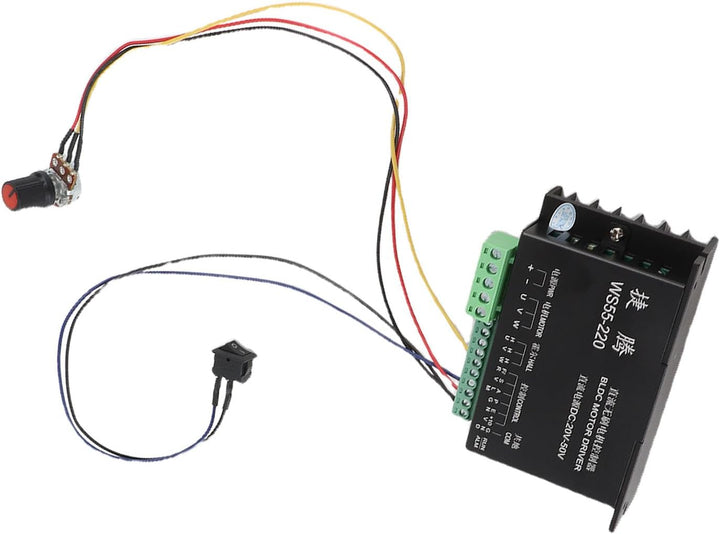 Bewinner Motortreiber Controller mit Kabel, WS55-220 Hochleistungs BLDC Motor Controller mit 3 Phase