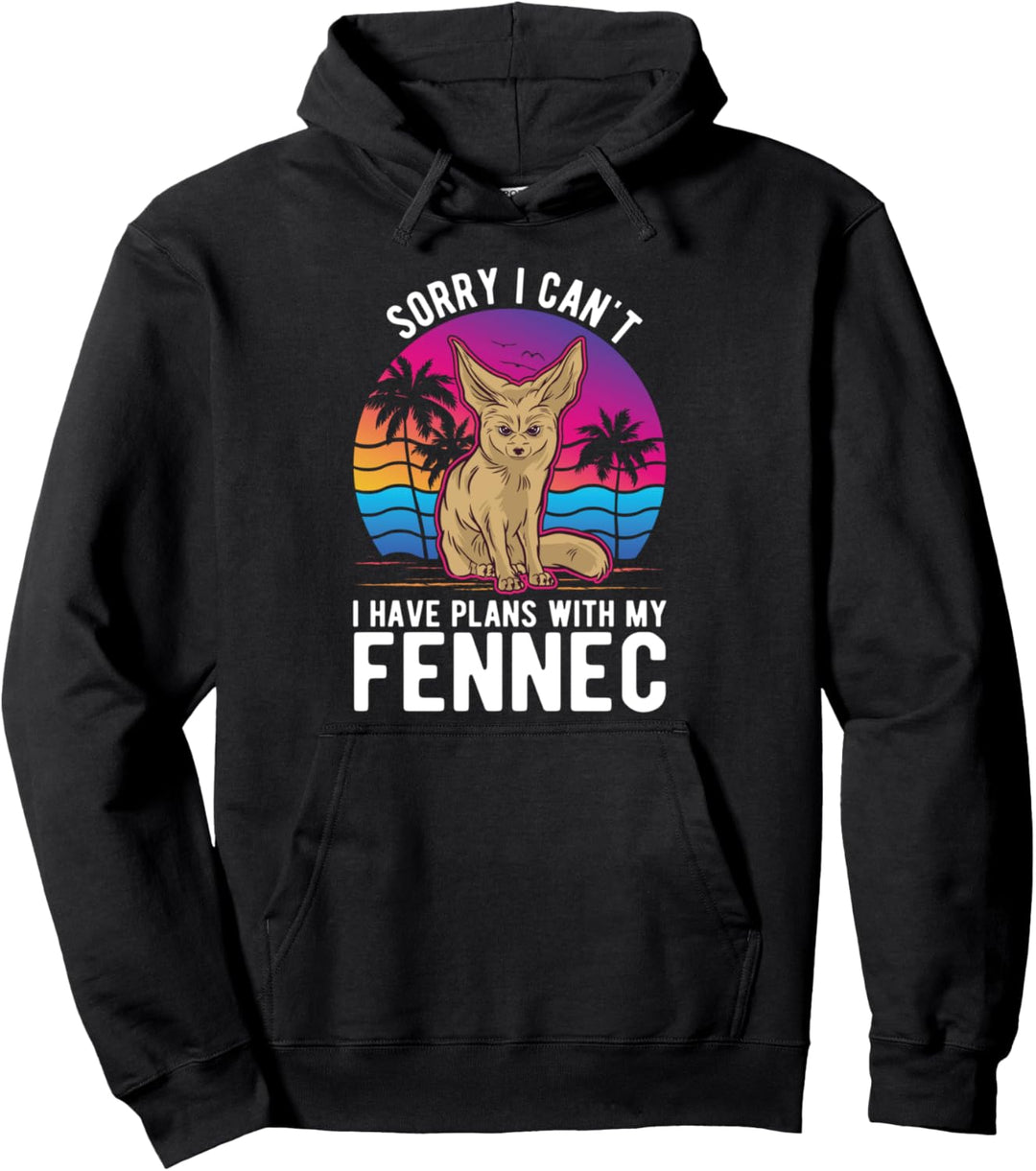 Fennek Wüstenfuchs Fennec Fennec Pullover Hoodie
