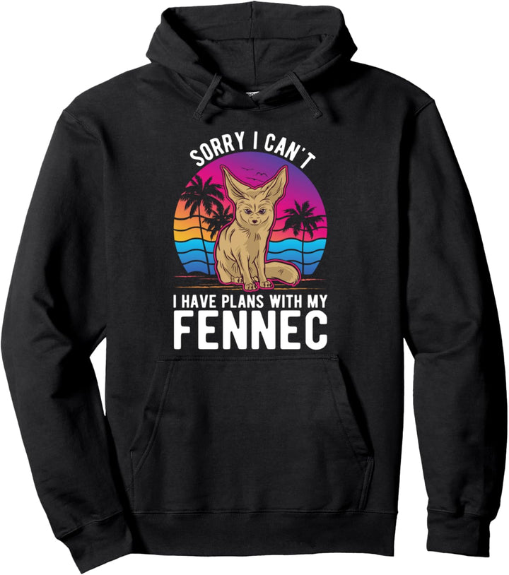 Fennek Wüstenfuchs Fennec Fennec Pullover Hoodie