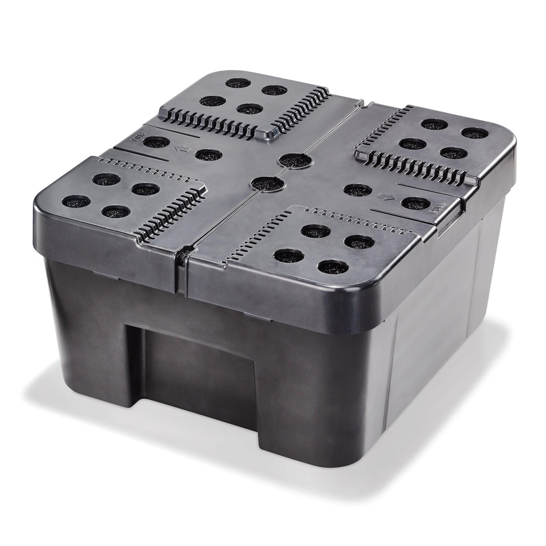 Filterbox XL inkl. Filterschwämme für Solar Teichpumpen Teichfilter Gartenteich Pumpe esotec 101732