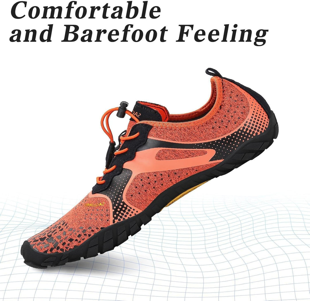 SAGUARO Unisex Barfussschuhe Traillaufschuhe Schnell Trocknend Wassersportschuhe, Gr. 36-47 37 EU Fe