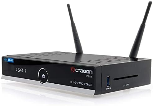 OCTAGON SF8008 4K UHD HDR Receiver Combo 1x DVB-S2X, 1x DVB-C/DVB-T2, Satellit und Terrestrisch, Eni