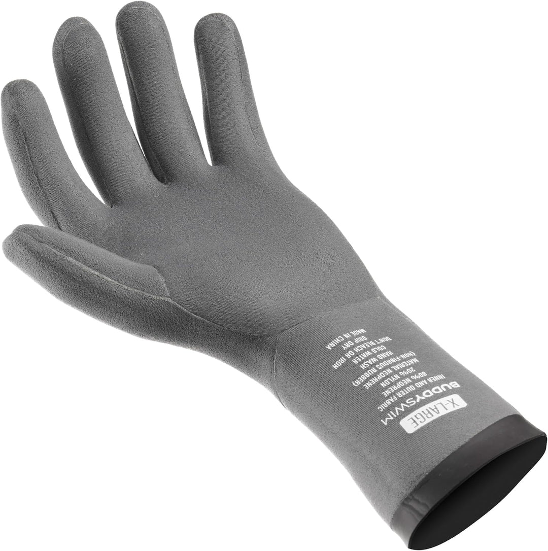 Buddyswim 2,5 mm Dicke Neoprenhandschuhe für das Freiwasserschwimmen. Sporthandschuhe Herren und Dam