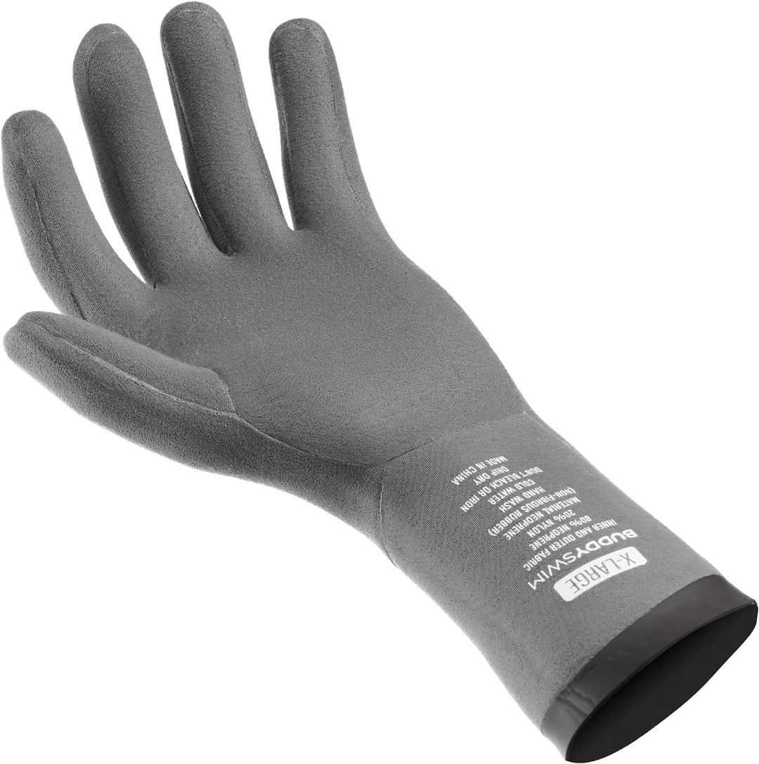 Buddyswim 2,5 mm Dicke Neoprenhandschuhe für das Freiwasserschwimmen. Kälteisolierende Handschuhe au