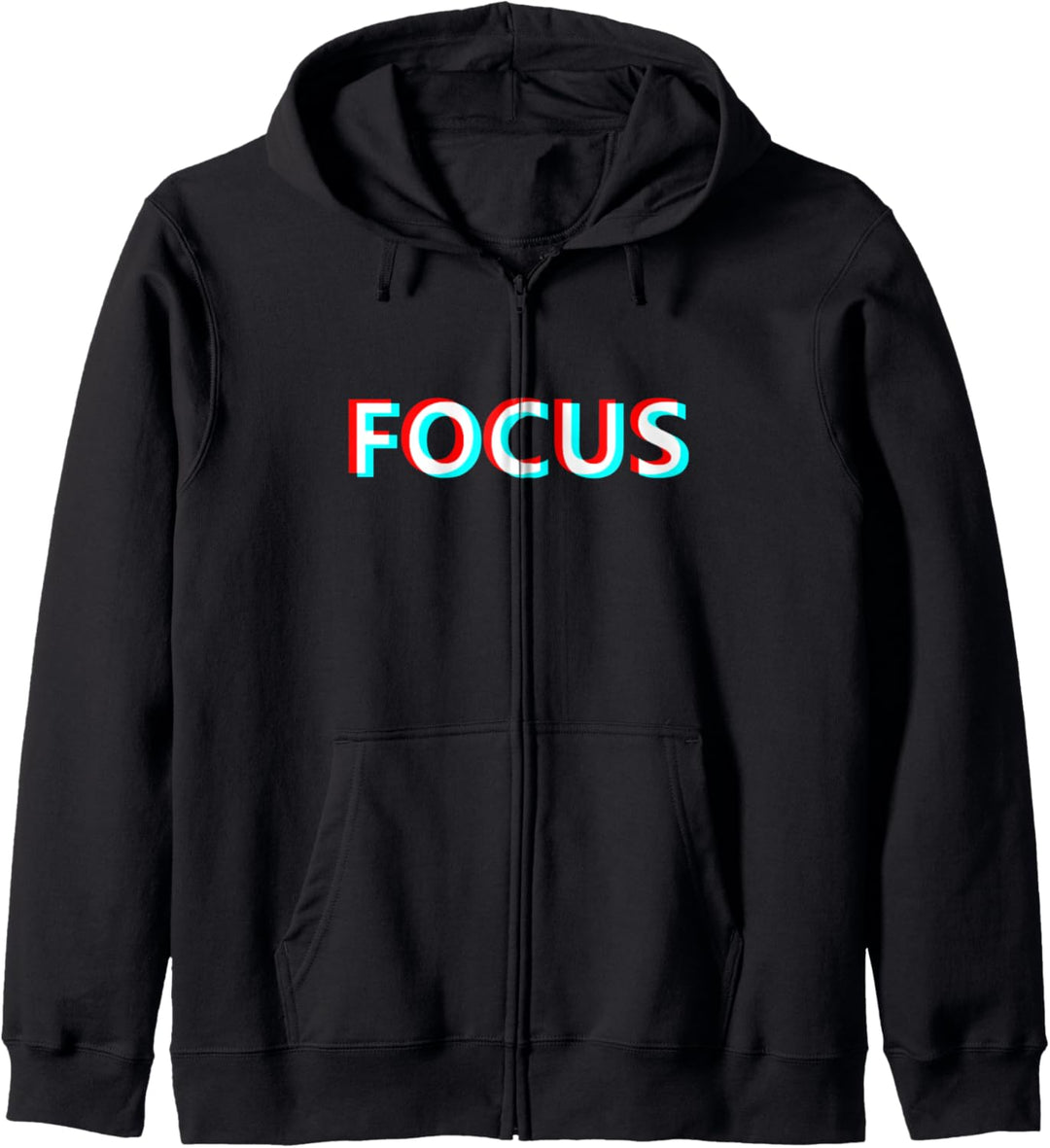 Focus Motivation Tshirt I Optische Täuschung Kapuzenjacke