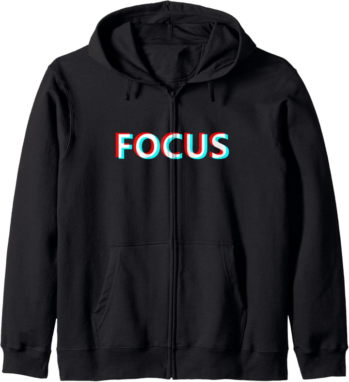 Focus Motivation Tshirt I Optische Täuschung Kapuzenjacke