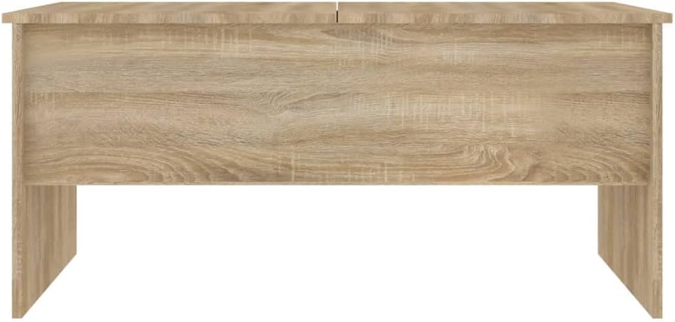 WIFESE Couchtisch Höhenverstellbar 102x50,5x46,5 cm Beistelltisch Holz Wohnzimmertisch Modern Stilvo
