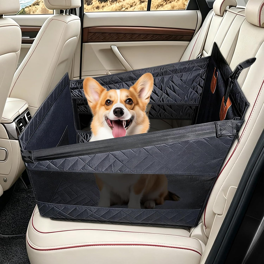 Hunde Rücksitz Auto Bett für Reisen mit Stabilität wasserfest Rutsch | Geräumiger Innenbereich verbe