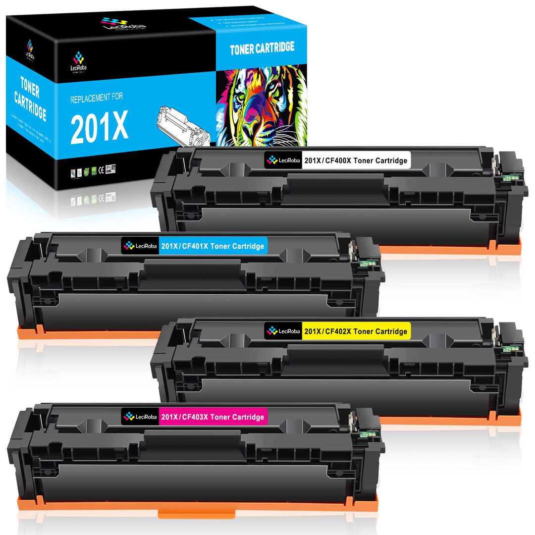 LeciRoba 201X CF400X für HP 201X 201A CF400X CF400A CF401X CF401A CF402X CF402A CF403X CF403A Toner