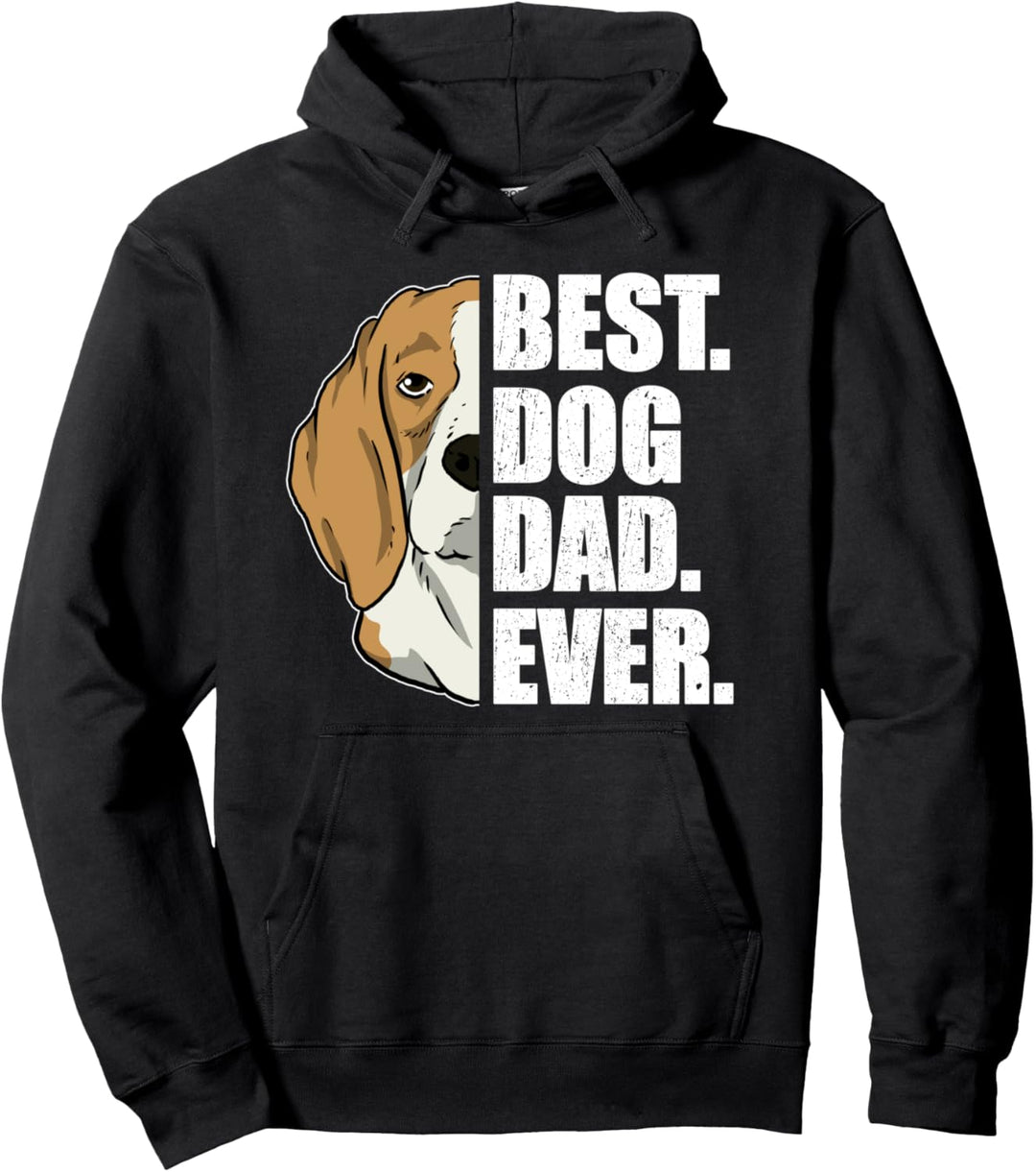 Best Dog Dad Ever Lustiges Vatertag Hund Herrchen Beagle Pullover Hoodie