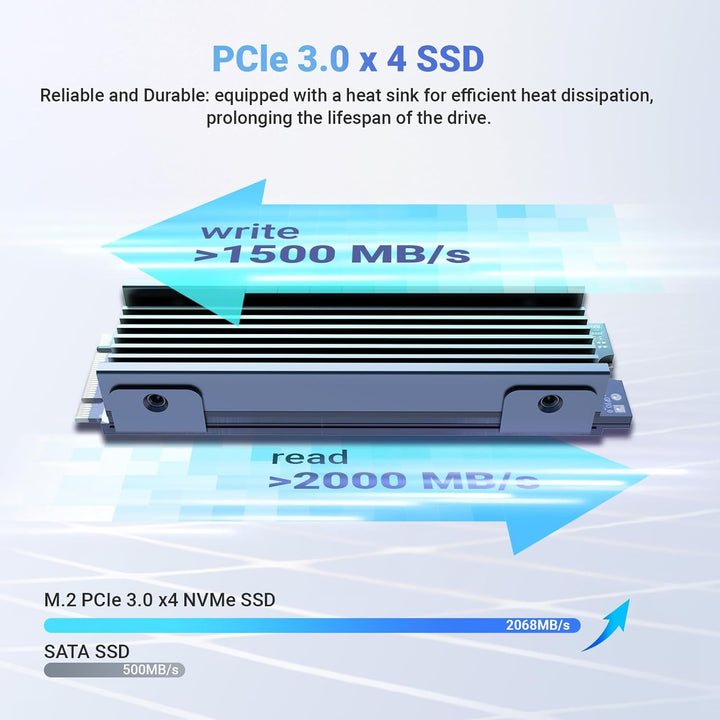 MINIX Z100-0dB lüfterloser Mini-PC, Intel N100 12th Gen 16GB DDR4, 512GB M.2 PCIe 3.0 x 4 SSD Win 11