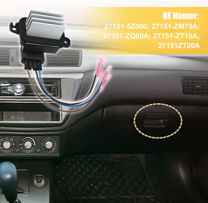QUARKZMAN HVAC Gebläsemotor Widerstand Steuer Modul 27151-ZT00A für Nissan