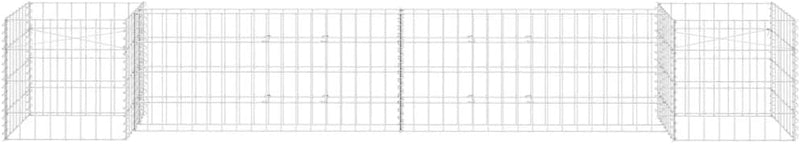 Tidyard H-förmiger Gabionen-Pflanzkorb Gabionen-Pflanzgefäss Hochbeet Gabionen-Pflanzkübel,Stahldrah
