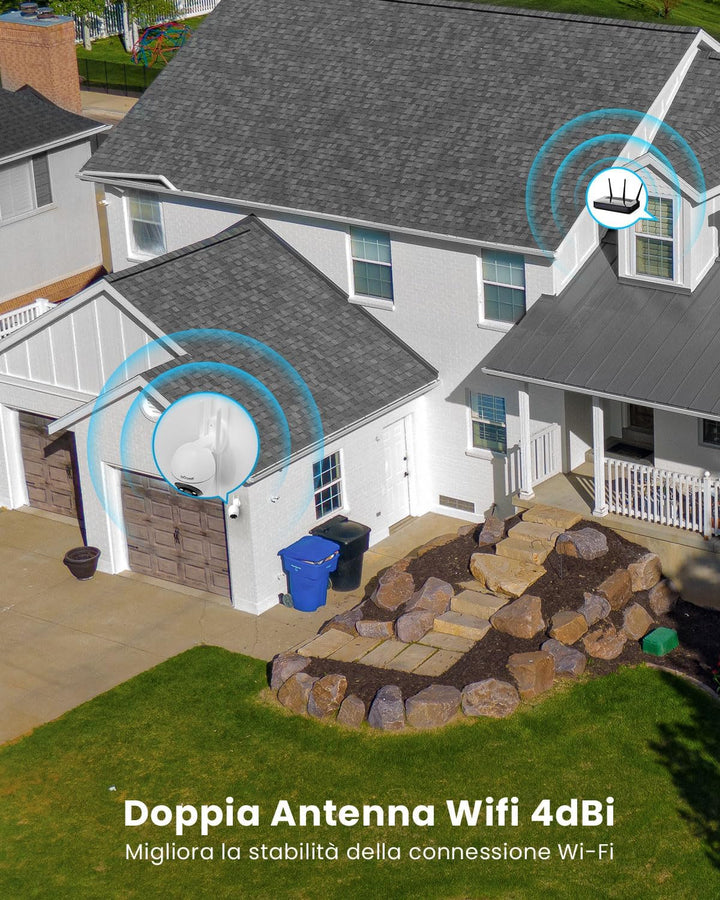 ieGeek 5 MP externe WLAN-Kamera mit WiFi 2,4/5 GHz, 360°PTZ Überwachungskamera, WLAN-Überwachungskam
