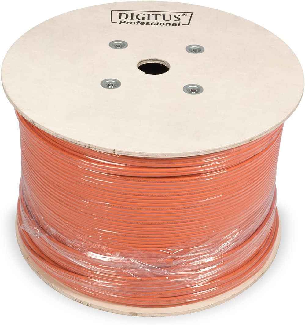DIGITUS 250 m Cat 7 Netzwerkkabel - S-FTP (PiMF) Simplex - BauPVO Dca - LSZH Halogenfrei - 1200 MHz