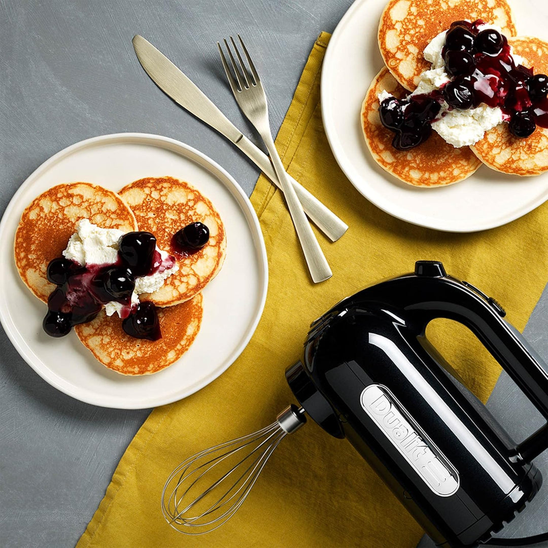 Dualit Handrührer - Schwarz, 400W, 4 Stufen, Einziehbares Kabel - Rührgerät Küche Ideal zum Backen m