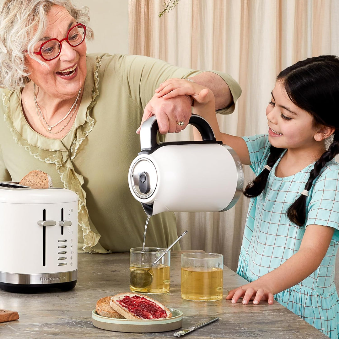 KitchenAid 5KEK1701EPL Wasserkocher 1,7 L mit digitaler Temperatureinstellung (50°C-100°C), Warmhalt