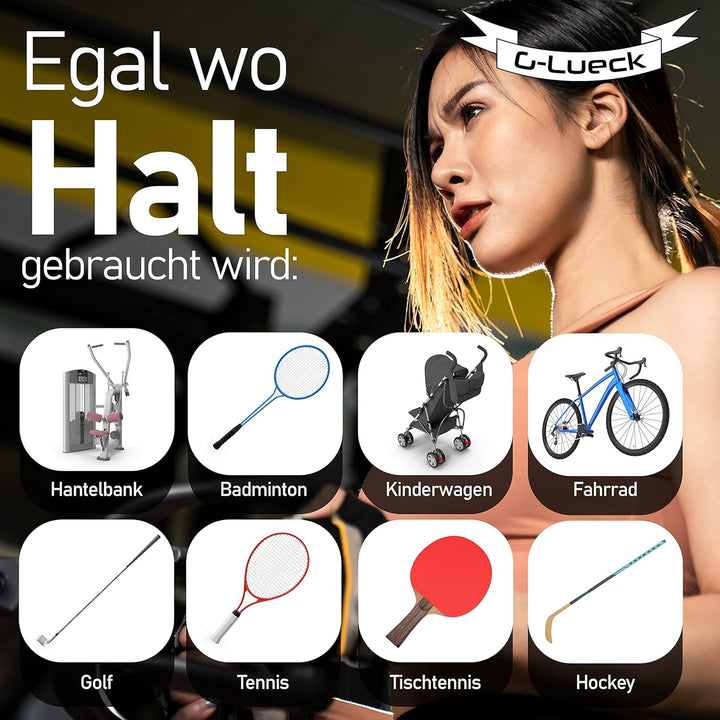 G-Lueck 12er Set Tennis Griffband TALENT GRIP | 0,60mm Stärke | Overgrip für Squash Badminton Schläg