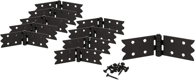 KOTARBAU® 10er Set Kistenband 112 x 35 mm Kistenscharnier Tischscharnier Möbelband Möbelscharnier Sc