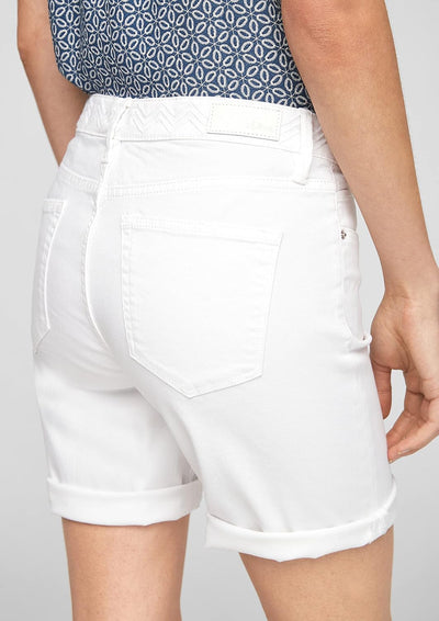 s.Oliver Damen Shorts 46 Weiss, 46 Weiss