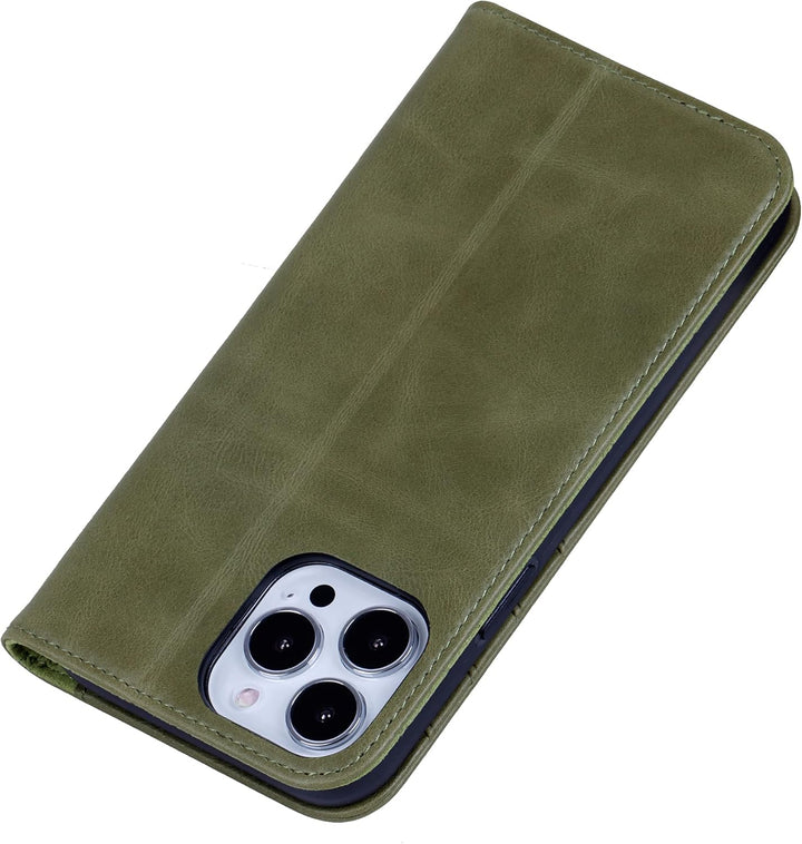 VISOUL Hülle für iPhone 13 Pro Handyhülle Schutzhülle TPU [Erstklassiges Echtleder] [Kartenfach] [Ma