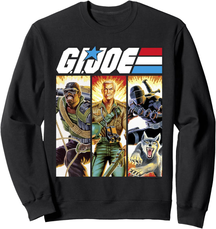 G.I. Joe Geared Up Action Shot Comic Panels Sweatshirt