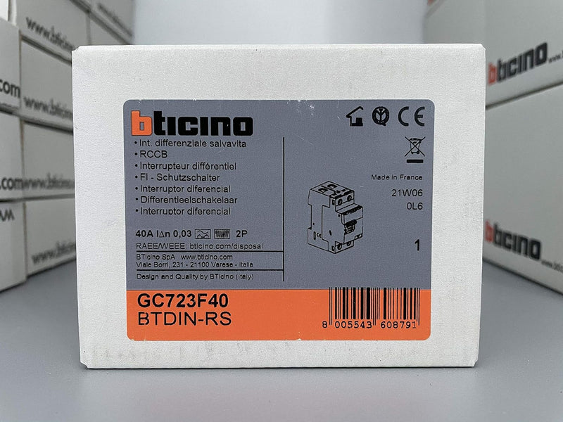 BTDIN - DIFFER PURO F 2P 40A 30MA