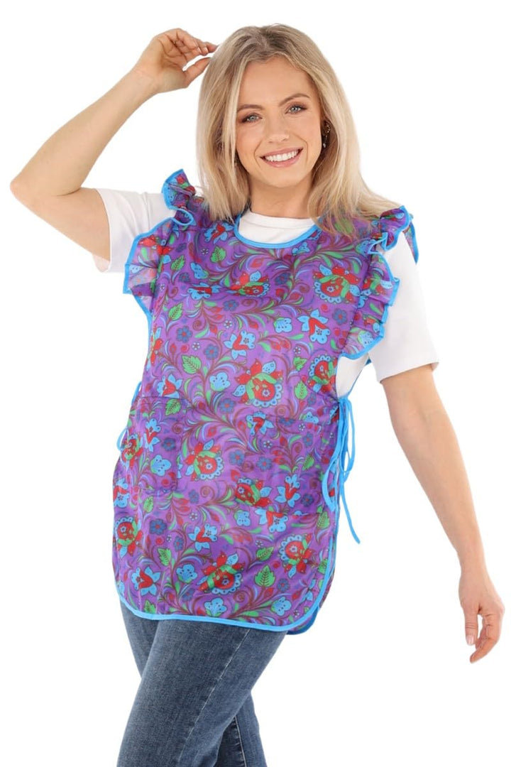 Chasuble Schürze Überwurf Dederon Nylon Nostalgie Rüsche, Modell 2