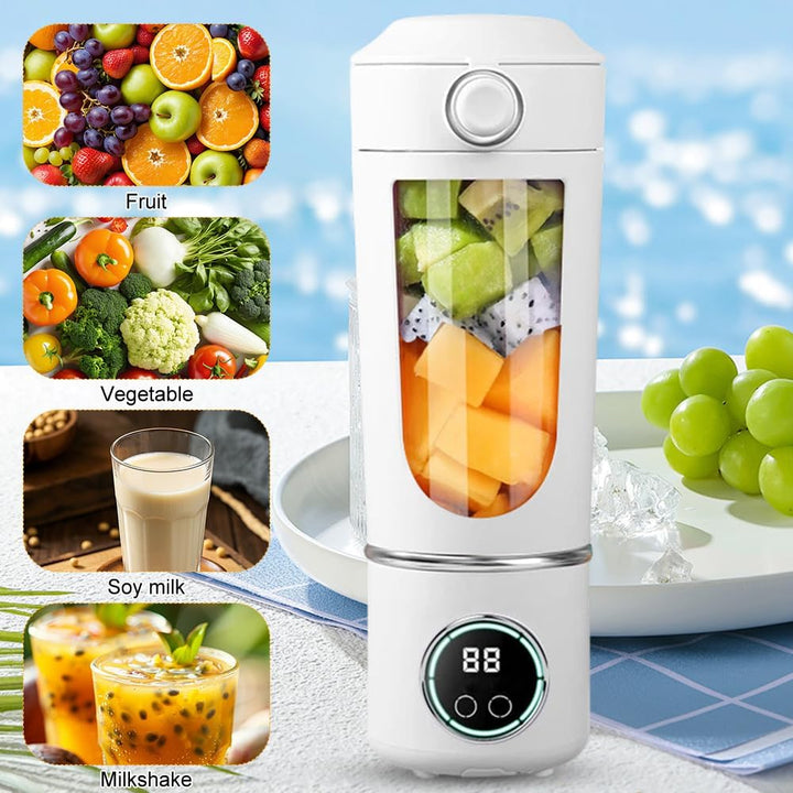 Tragbarer Mixer Smoothie Maker, Mixer to go 700 ml, Typ-C Wiederaufladbar, Becher mit Auslaufsichere