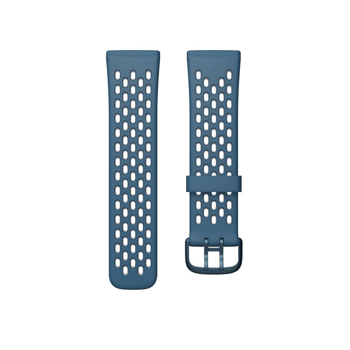 Fitbit Unisex-Adult Versa 3/Sense Armband (Small) Saphir/Nebelgrau L, Saphir/Nebelgrau L