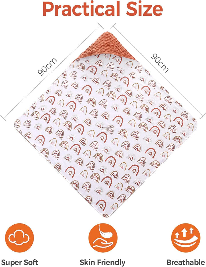 Miracle Baby Einschlagdecke Babyschale Sommer Baumwolle Reversible Decke Universal Kuscheldecke 90x9
