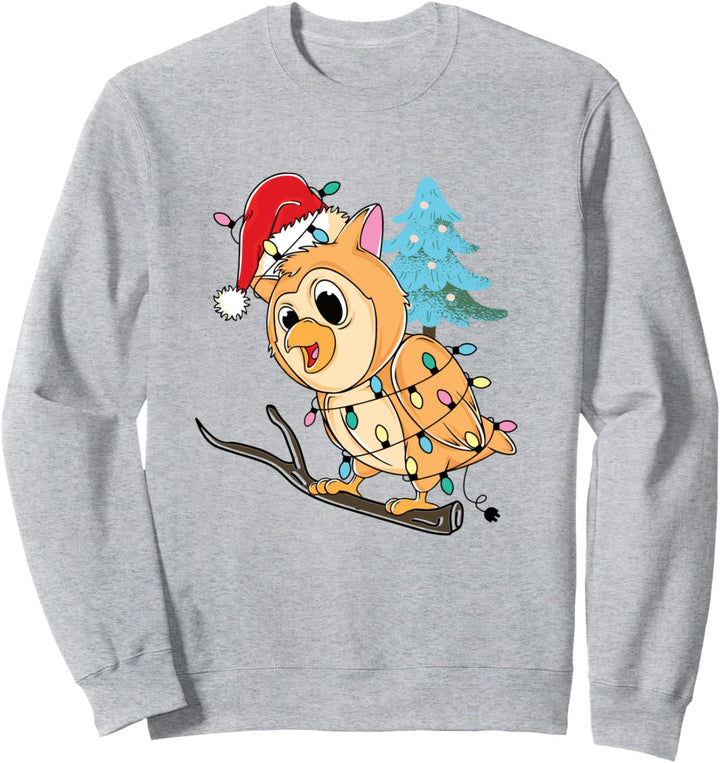 Witzige weihnachtliche Eule Design Sweatshirt