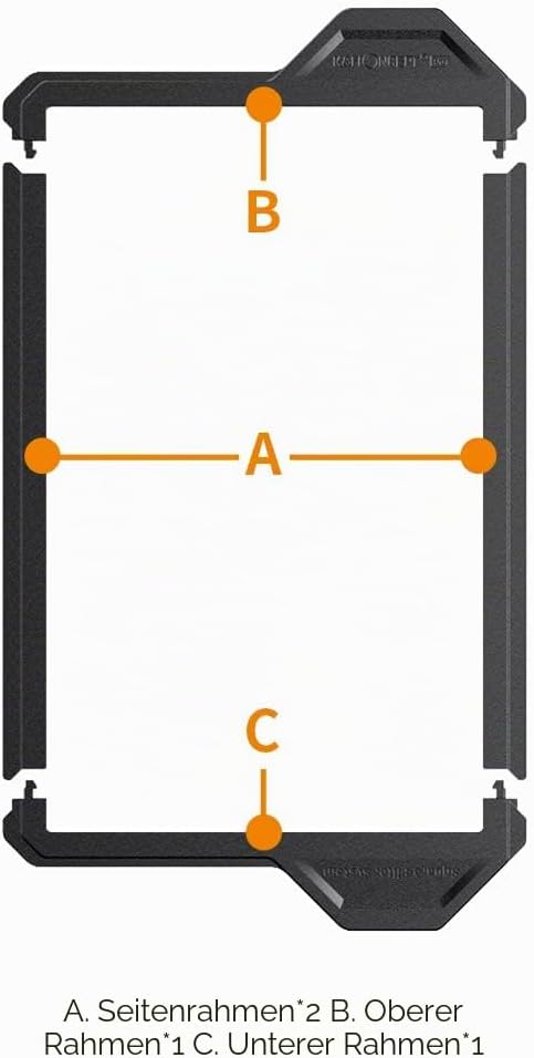 K&amp;F Concept Nano X-PRO Filterschutzrahmen Filterzubehör für 100 * 150mm Rechteckfilter(2 Stück) 100x