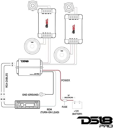 DS18 PRO-CFX 2-Wege-Autoradio-Passiv-Frequenzweiche, ideal für Hochtöner und Mitteltöner – Leistung