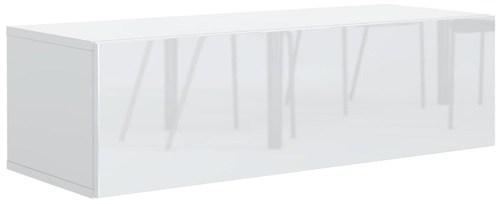 meble masztalerz TV Hängeschrank Weiss Hochglanz 100 cm, Lowboard, TV Schrank, Wohnzimmer Möbel Weis