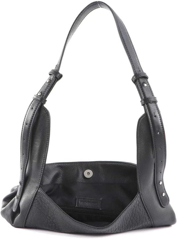 FREDsBRUDER Kelia Schultertasche Leder 36 cm, Schwarz, Einheitsgrösse