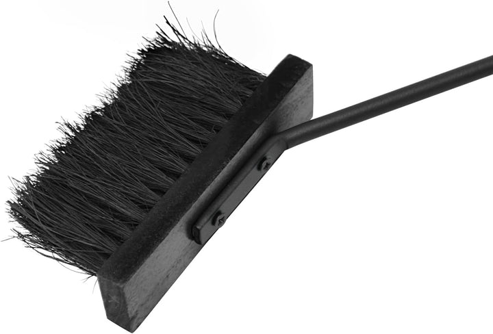 raik R1001 Kaminbesteck Albert, 4-teilig, schwarz, Edelstahlgriffe, 66 cm